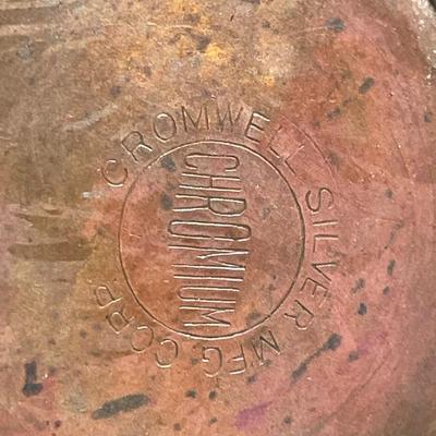 Antique Copper Un-plated Cromwell Creamer Pitcher from Mid 1850-1912 Era in Good Condition as Pictured.