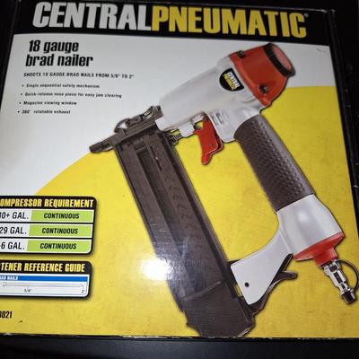 Central Pneumatic 18 gauge Brad Nailer
