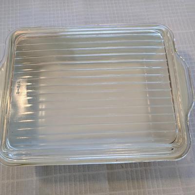 VTG Pyrex Spring Blossom Green Crazy Daisy Refrigerator Dish With Lid