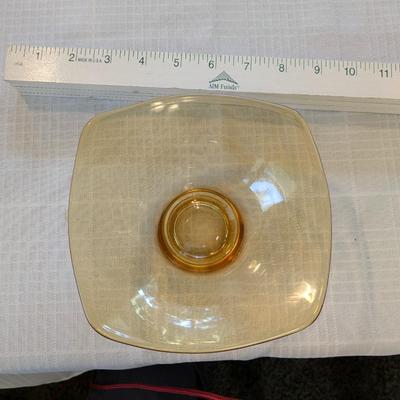 Vintage Viking Glass Small Amber Bowl Candy Dish
