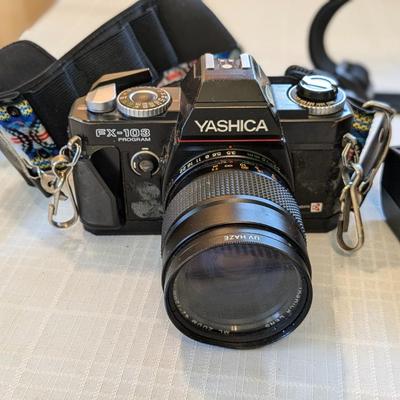 Nice Classic Yashica FX-103 Camera and Accessories