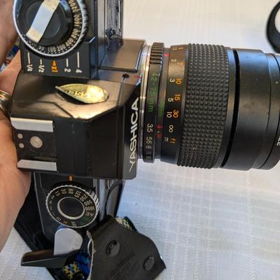 Nice Classic Yashica FX-103 Camera and Accessories