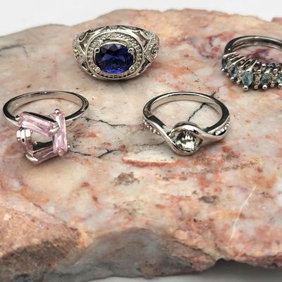 Unique Detailed Fashion Rings With 925