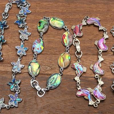 Abalone Inlay Bracelets, Anklet (7)