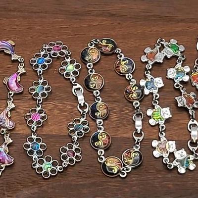 Abalone Inlay Bracelets, Anklet (7)