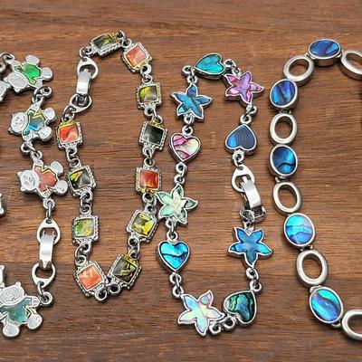 Abalone Inlay Bracelets, Anklet (7)
