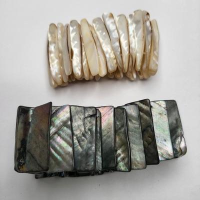 Summer Dazzle Abalone Shell Stretch Bracelets (7)