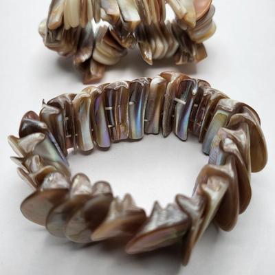 Summer Dazzle Abalone Shell Stretch Bracelets (7)