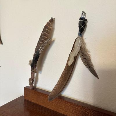 DAVID C BEHRENS "WIND WEAVER" AND NATIVE AMERICAN INSPIRED WALL DECOR