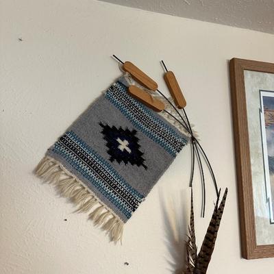 DAVID C BEHRENS "WIND WEAVER" AND NATIVE AMERICAN INSPIRED WALL DECOR