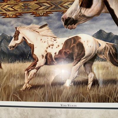 DAVID C BEHRENS "WIND WEAVER" AND NATIVE AMERICAN INSPIRED WALL DECOR