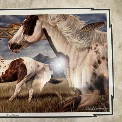 DAVID C BEHRENS "WIND WEAVER" AND NATIVE AMERICAN INSPIRED WALL DECOR
