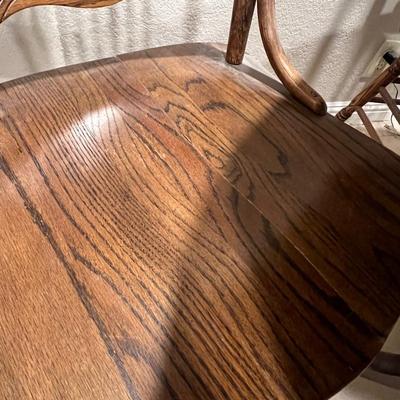 Vintage Wood Dining Set w/ Table & Chairs