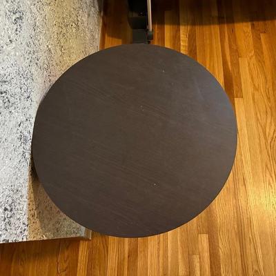 ROUND SIDE TABLE AND ARTSTONE BY CARSON