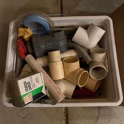 PVC pipes, locks, and misc