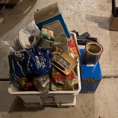 PVC pipes, locks, and misc