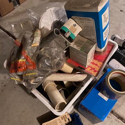 PVC pipes, locks, and misc