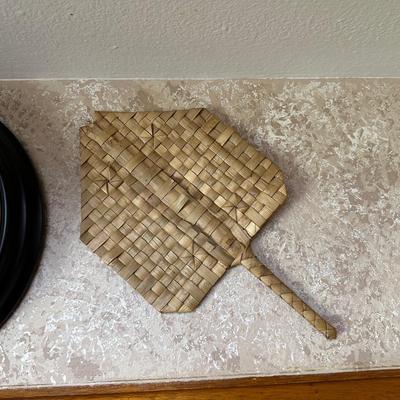 WALL CLOCK, HEART WREATHS AND WEAVED ART