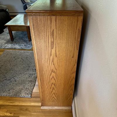 GLASS FRONT SHELVED CABINET