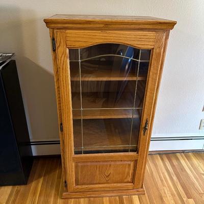 GLASS FRONT SHELVED CABINET