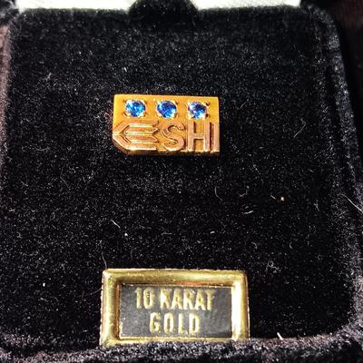 10K GOLD TIE TACKS