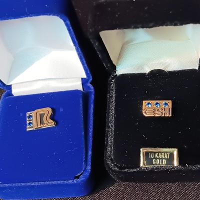 10K GOLD TIE TACKS