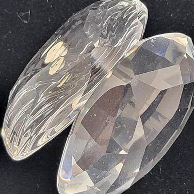 Swarovski Crystal Clamshell & Pearl Pair