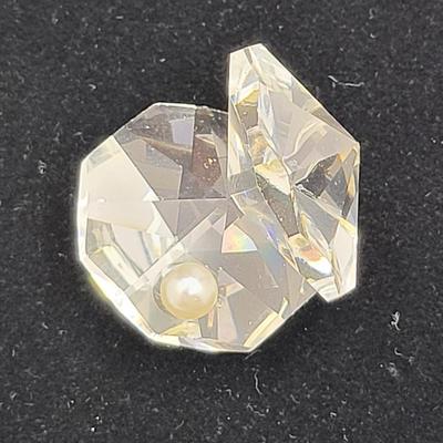 Swarovski Crystal Clamshell & Pearl Pair