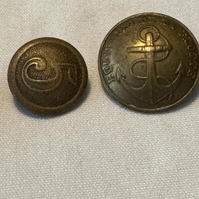 Vintage Military Jacket Buttons
