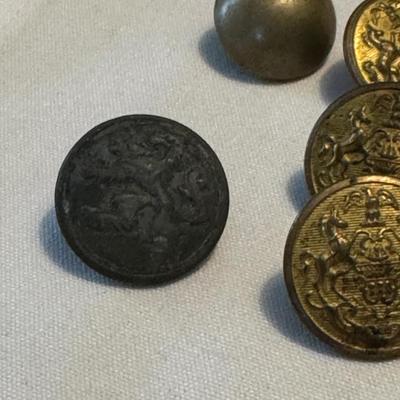 Vintage Military Jacket Buttons