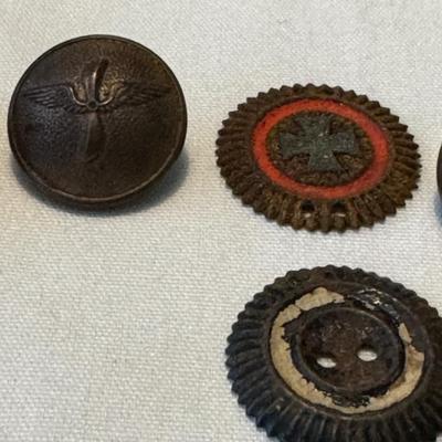 Vintage Military Jacket Buttons