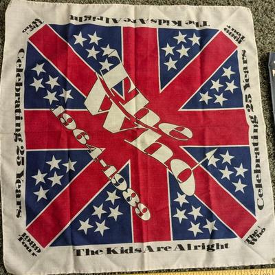 Vintage The Who 1989 The Kids Are Alright Tour Bandana & Program Book