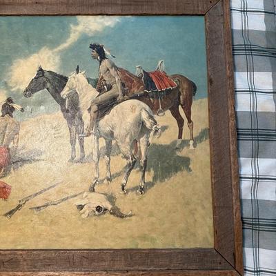 FREDERIC REMINGTON FRAMED PICTURE