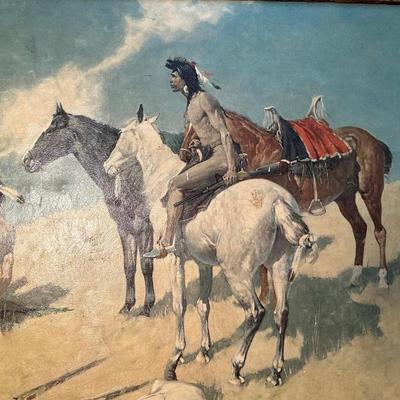 FREDERIC REMINGTON FRAMED PICTURE
