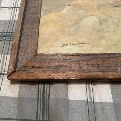 FREDERIC REMINGTON FRAMED PICTURE