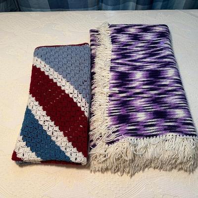 2 HANDMADE AFGHANS
