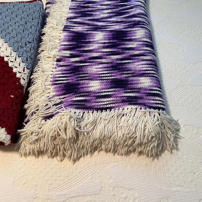2 HANDMADE AFGHANS