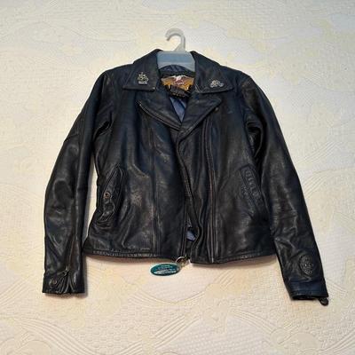 LADIES HARLEY DAVIDSON LINED LEATHER JACKET & A g400 FRINGED LEATHER JACKET