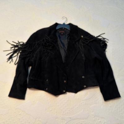 LADIES HARLEY DAVIDSON LINED LEATHER JACKET & A g400 FRINGED LEATHER JACKET