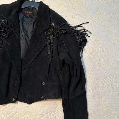 LADIES HARLEY DAVIDSON LINED LEATHER JACKET & A g400 FRINGED LEATHER JACKET