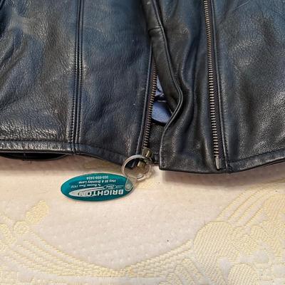 LADIES HARLEY DAVIDSON LINED LEATHER JACKET & A g400 FRINGED LEATHER JACKET