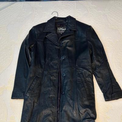 LADIES WILSON MAXIMA LEATHER MAXI COAT