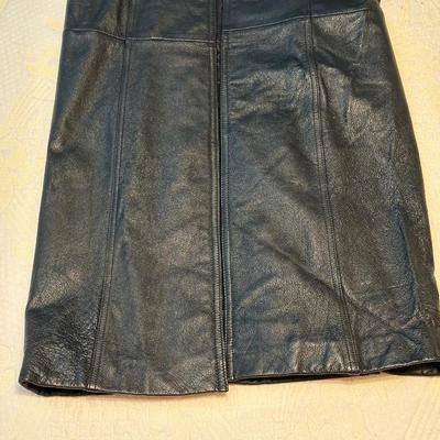 LADIES WILSON MAXIMA LEATHER MAXI COAT