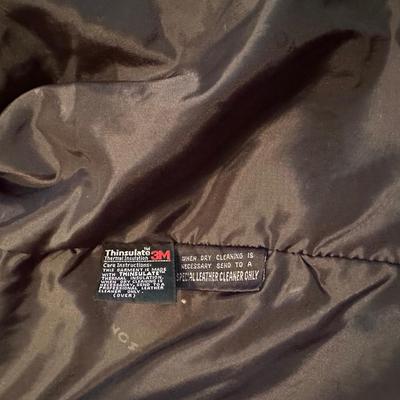 LADIES WILSON LINED LEATHER COAT SIZE XL