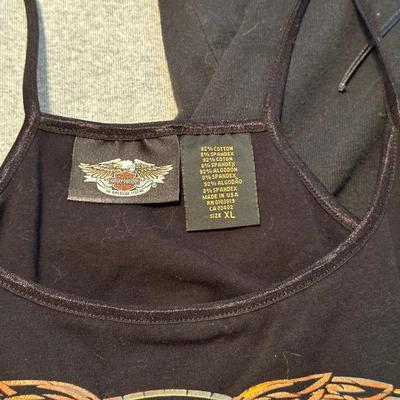 LADIES HARLEY DAVIDSON TANKS AND T-SHIRTS SIZE L - XL