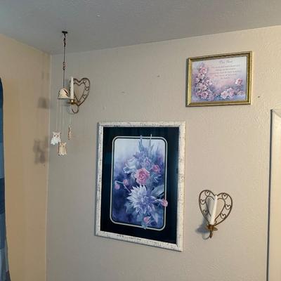 WALL DECOR AND WINDCHIME W/OWLS AND BELLS