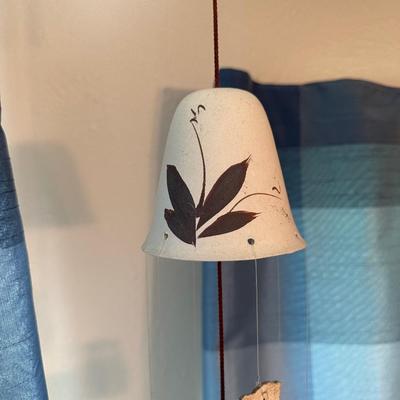 WALL DECOR AND WINDCHIME W/OWLS AND BELLS