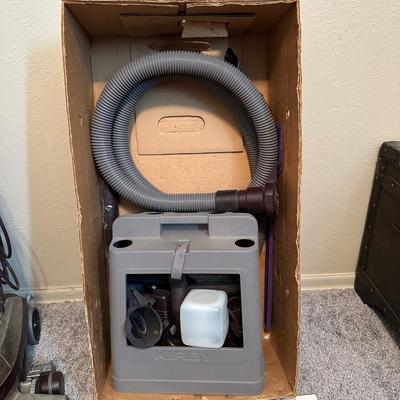 KIRBY G VACUUM WITH ATTACHMENTS AND SHAMPOOER
