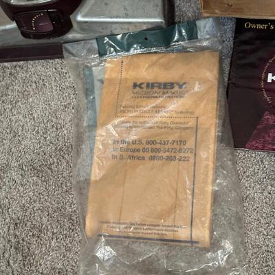 KIRBY G VACUUM WITH ATTACHMENTS AND SHAMPOOER