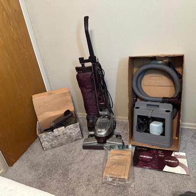 KIRBY G VACUUM WITH ATTACHMENTS AND SHAMPOOER